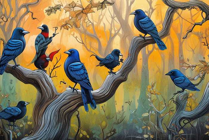 儿童故事七只乌鸦 - 七只乌鸦故事绘本