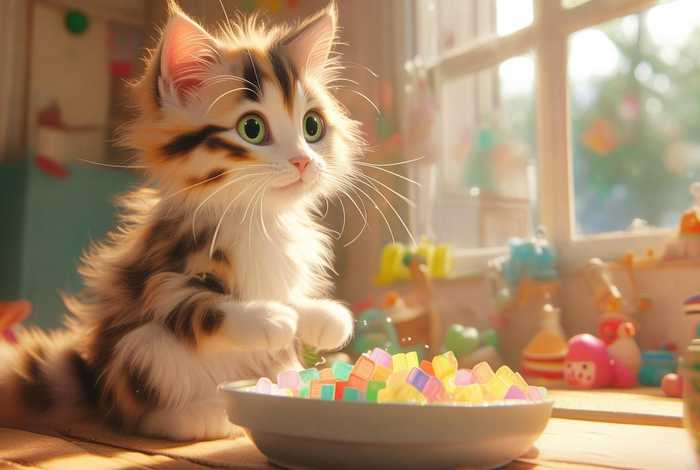 儿童故事爱吃糖的小猫 爱吃糖的小花猫故事