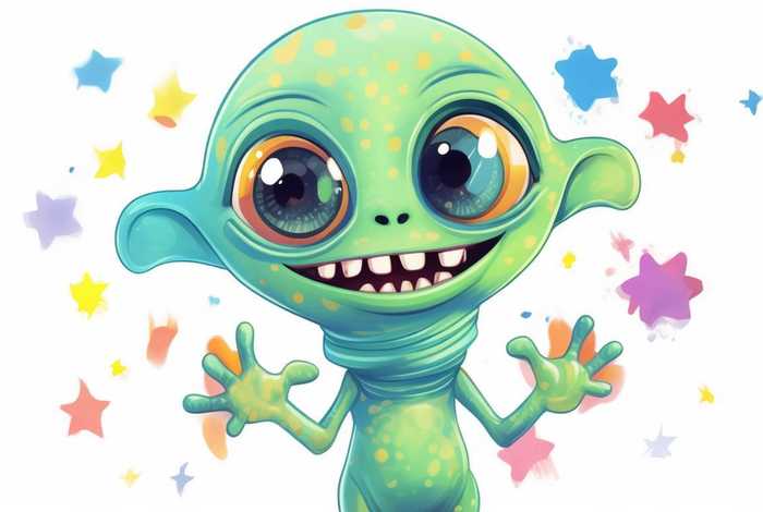 儿童外星人图片（儿童外星人图片卡通）