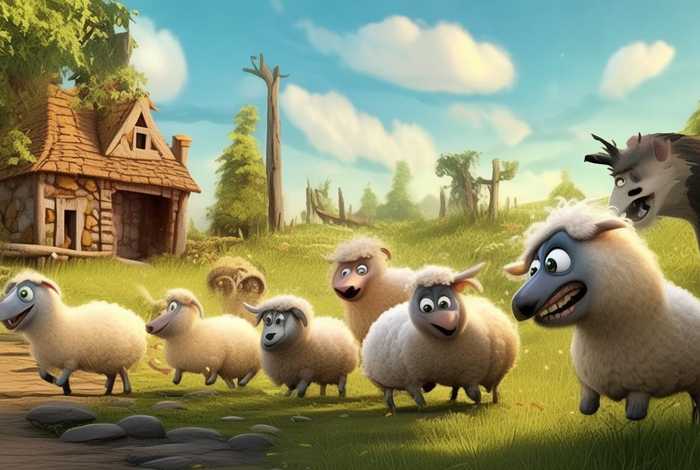 儿童故事七只小羊和狼的故事（七只小羊和狼的故事视频故事发一下）
