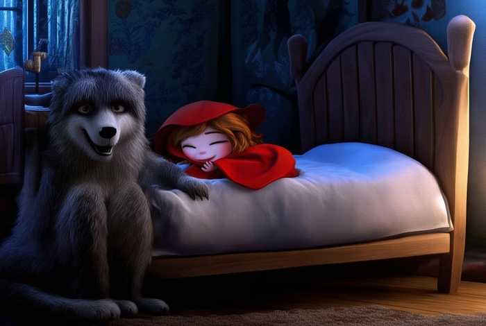 儿童睡前故事小红帽和狼外婆 睡前故事小红帽与狼外婆