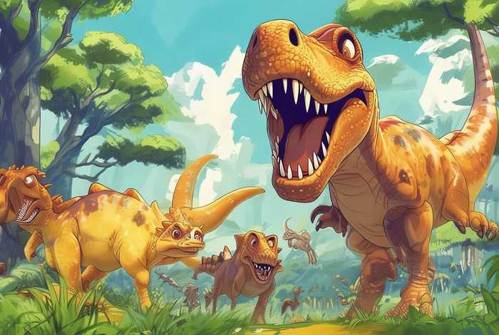 儿童故事恐龙大冒险第1集 恐龙大冒险的故事12