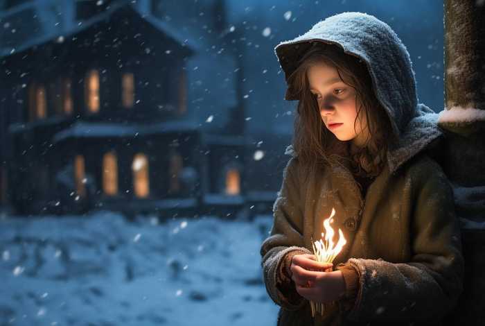 儿童故事卖火柴的小女孩 儿童故事《卖火柴的小女孩》模板