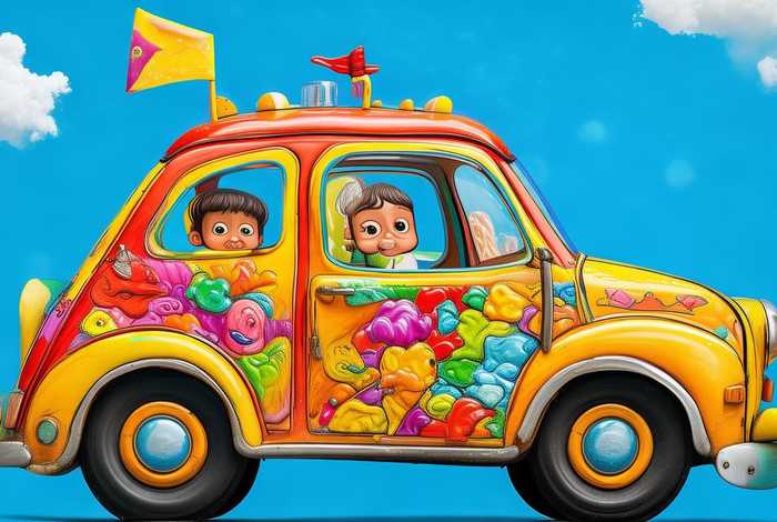 儿童出租车简笔画图片 儿童出租车简笔画图片彩色