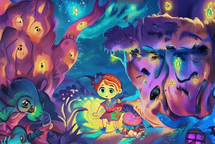 儿童故事图片带字图片；儿童故事图片带字