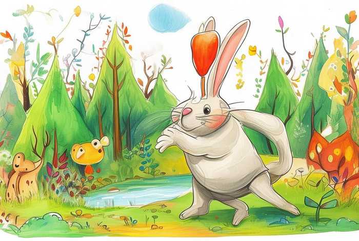 儿童故事书《兔子的尾巴》绘本 绘本故事兔子的尾巴中班教案