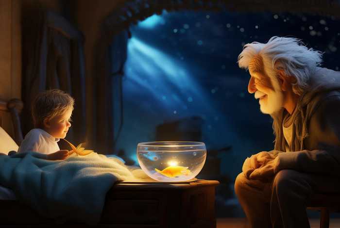 儿童睡前故事小鱼和渔夫 睡前小故事渔夫和金鱼