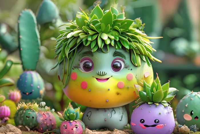 儿童多肉拟人故事 多肉画儿童