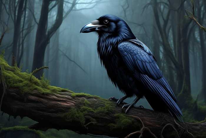 儿童故事黑色乌鸦 - 乌鸦变黑色的故事