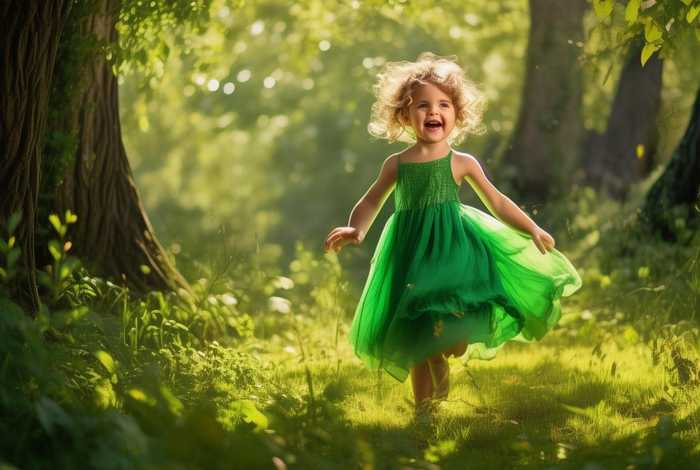 儿童故事绿色小孩 - 绿色儿童图片