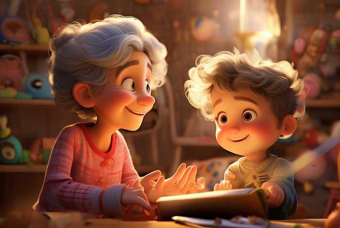 儿童故事小明外婆故事 外婆小故事图片 儿童故事小明外婆故事 外婆小故事图片