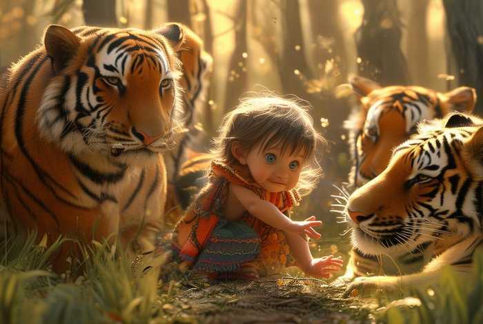 儿童虎画故事；画虎的故事