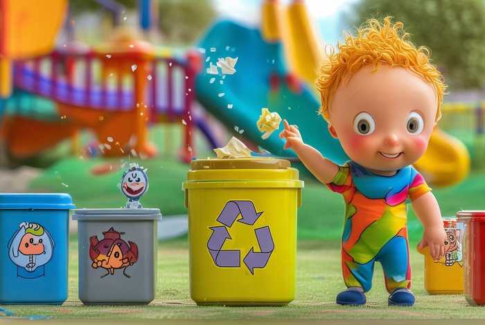 儿童故事垃圾要扔垃圾桶里 儿童垃圾分类故事垃圾桶