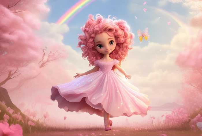 儿童故事粉色公主；调皮的粉色公主的故事