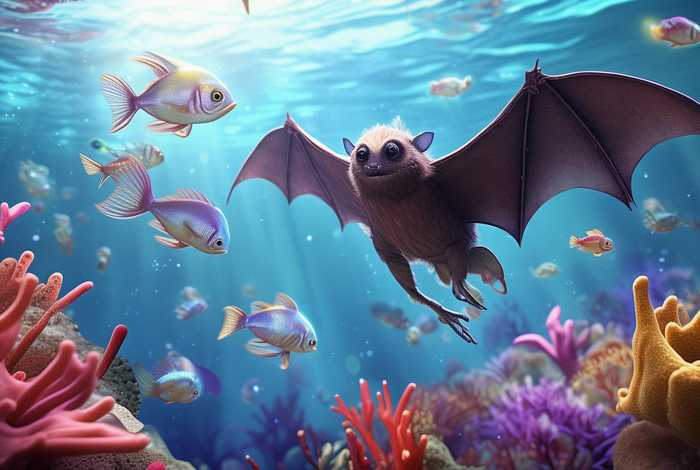 儿童故事《蝙蝠和鱼》 - 《蝙蝠的故事》