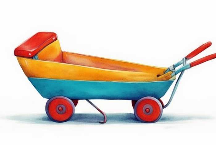 儿童脚踏手推车 儿童脚踏手推车简笔画