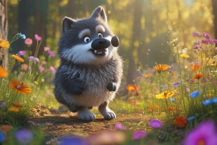 儿童故事傻乎乎的大灰狼，傻乎乎的大野狼幼儿故事听