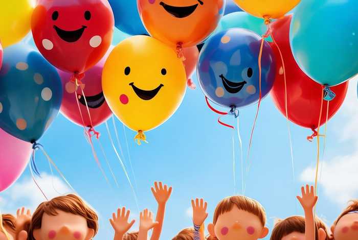 儿童气球图片 儿童气球图片卡通