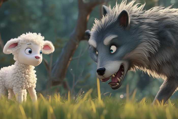儿童故事大灰狼和小羊的故事；讲故事大灰狼和小羊的故事