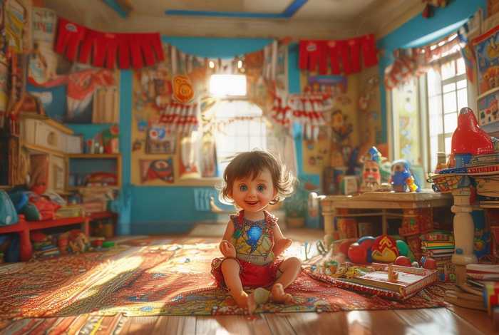 儿童红色故事背景片头 幼儿讲红色故事背景