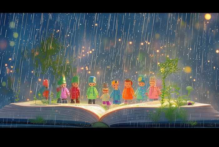 儿童故事下雨音乐、下雨的时候故事录音