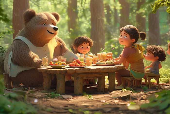 儿童绘本故事熊妈妈请客,熊妈妈请客绘本故事图片 儿童绘本故事熊妈妈请客,熊妈妈请客绘本故事图片