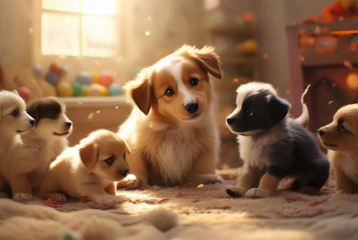 儿童故事狗妈妈、小狗和妈妈的故事幼儿故事