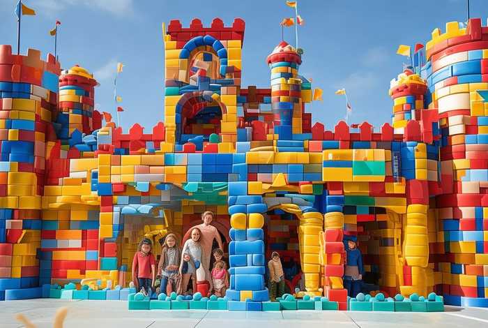 儿童城堡制作；儿童城堡制作图片