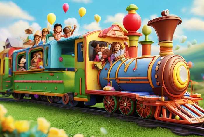 儿童列车小故事动画片 儿童列车火车动画片