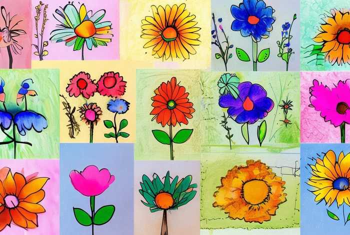 儿童花朵简笔画图片（儿童花朵简笔画图片12种）