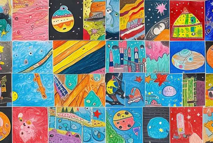儿童航天画图片 儿童航天画图片大全
