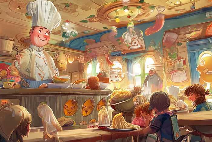 儿童水饺故事、水饺故事主题餐厅