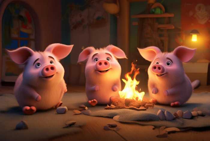 儿童睡前童话故事三只小猪音频；三只小猪的故事 睡前故事音频