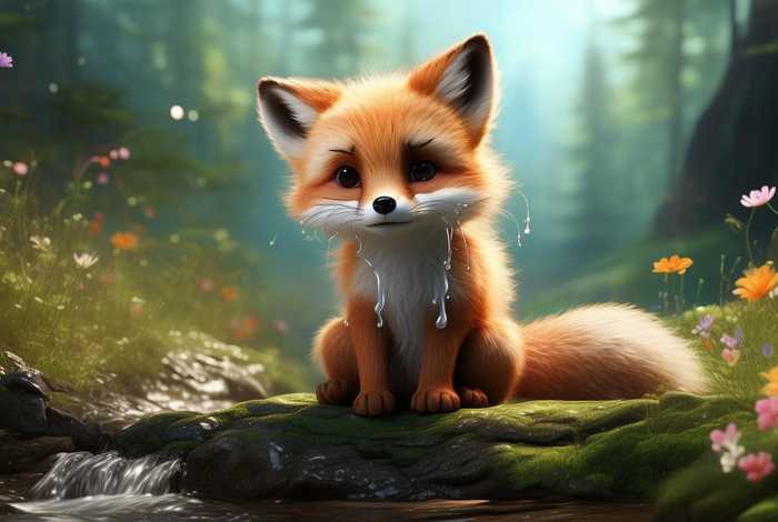 儿童故事小狐狸哭了、小狐狸哭了的故事视频