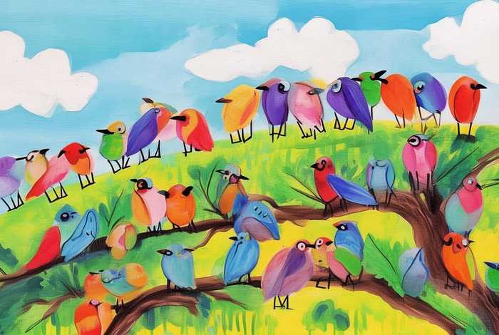 儿童画画小鸟画、儿童画画小鸟画图片大全