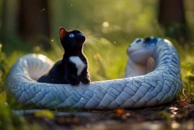 儿童小故事白化蛇妖；猫小帅故事白蛇