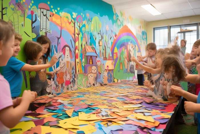 儿童故事贴画手工制作，故事粘贴画 幼儿园