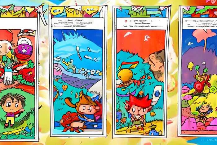 儿童故事连环画四格、幼儿故事四格连环画