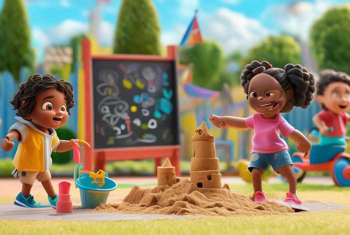 儿童画创编故事型 - 幼儿故事创编画4幅