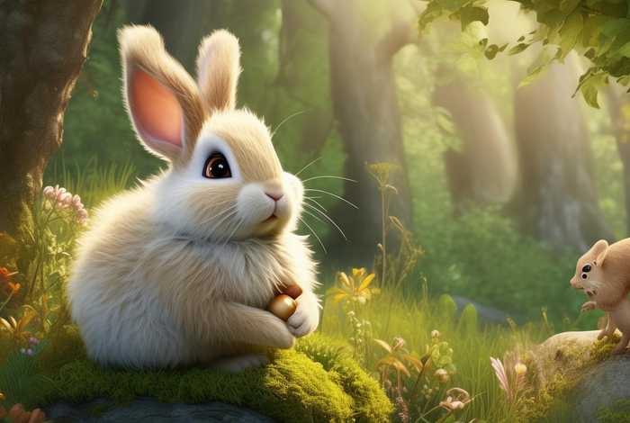 3分钟儿童故事聪明的小白兔；幼儿故事聪明的小白兔教案