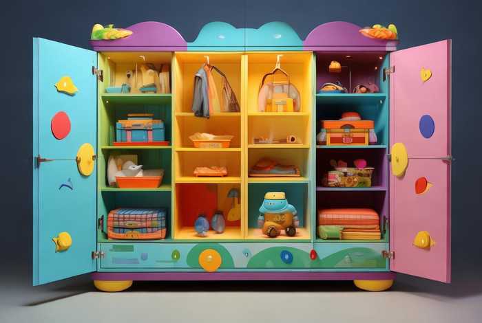 儿童房衣柜设计，儿童房衣柜内部设计