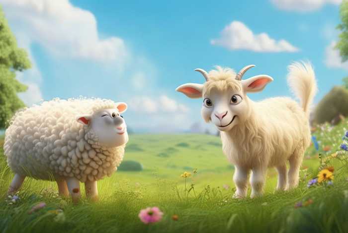 儿童故事《山羊和绵羊》 - 山羊和绵羊的故事视频