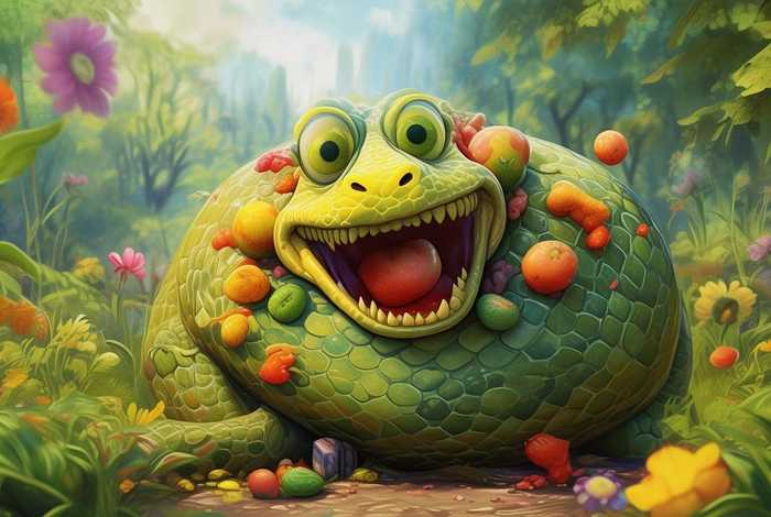 儿童故事贪吃的蛇；贪吃的小蛇绘本故事完整版