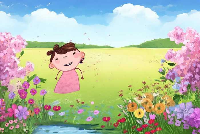 儿童春天的画图片 - 儿童春天的画图片简单