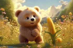 儿童睡前故事小熊掰玉米，幼儿故事小熊掰玉米