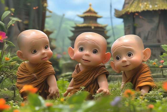 儿童故事三个小和尚 - 幼儿故事三个和尚