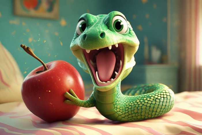 儿童睡前的故事贪吃的小蛇 幼儿故事贪吃的小蛇