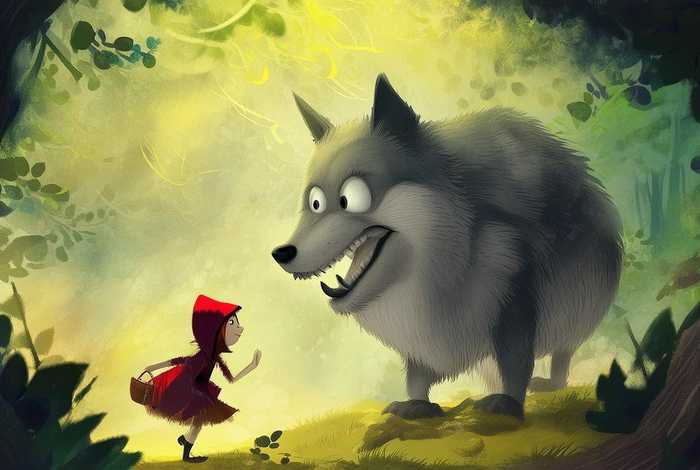 儿童故事大灰狼和小红帽的故事（小孩故事大灰狼和小红帽的故事）