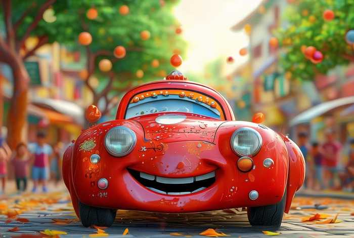 儿童有声故事红色小汽车；红色的小汽车的故事