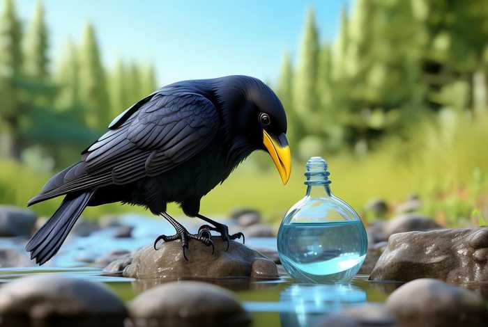 儿童故事大全乌鸦喝水、少儿故事乌鸦喝水播放